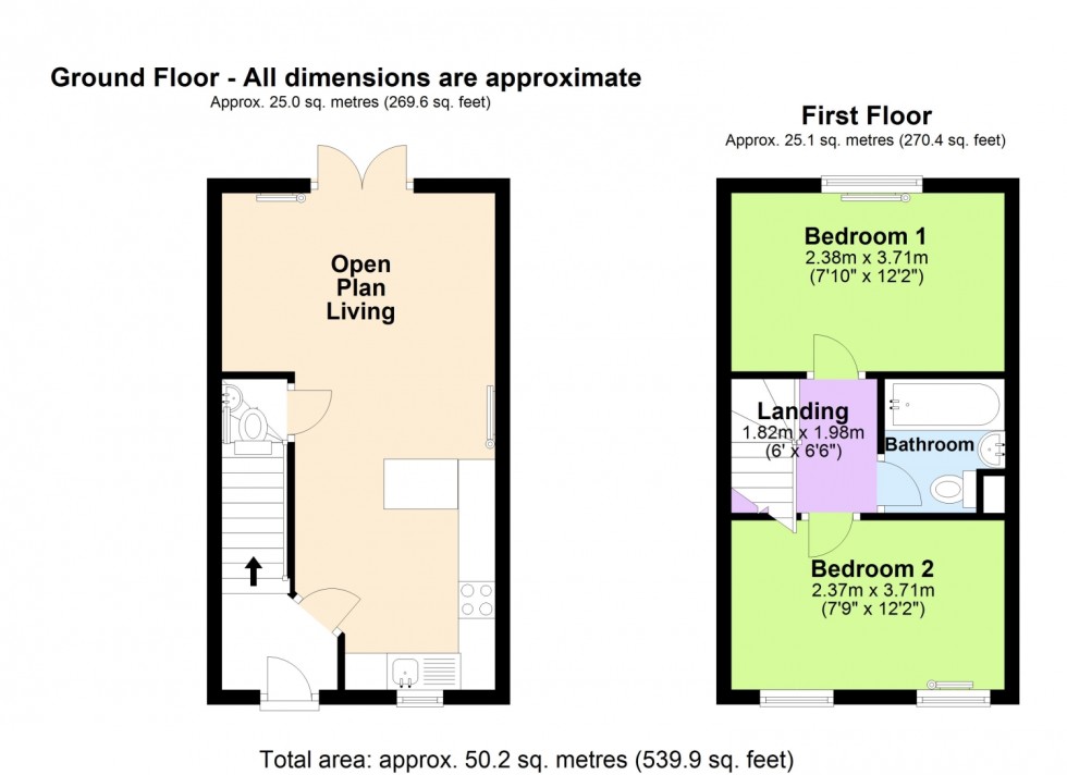 Floorplan for CALM WATER CLOSE, DAWLISH