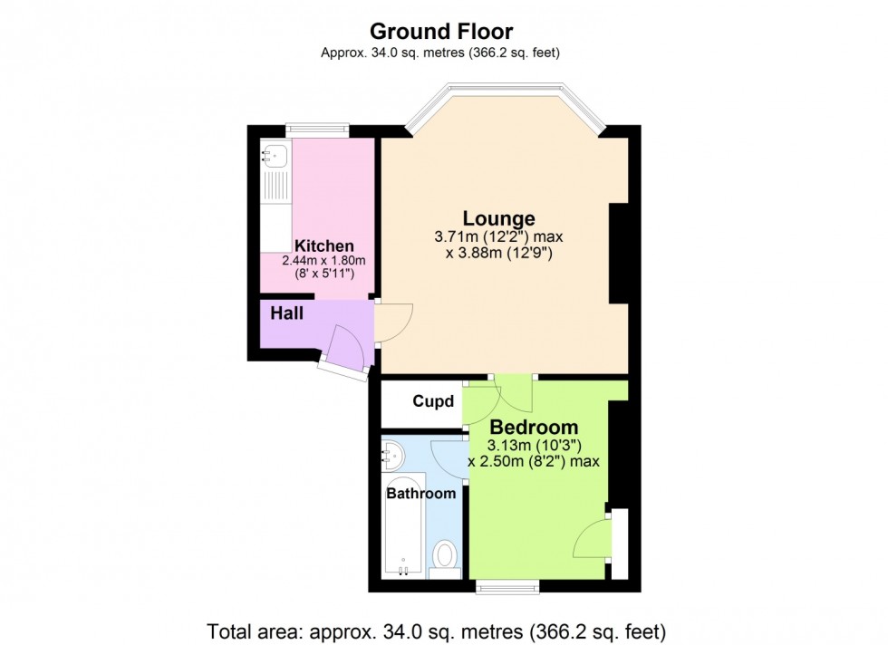 Floorplan for IDDESLEIGH TERRACE, DAWLISH