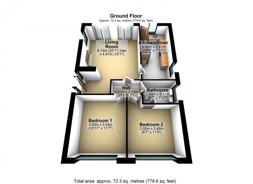 Floorplan for GRANGE PARK, BISHOPSTEIGNTON