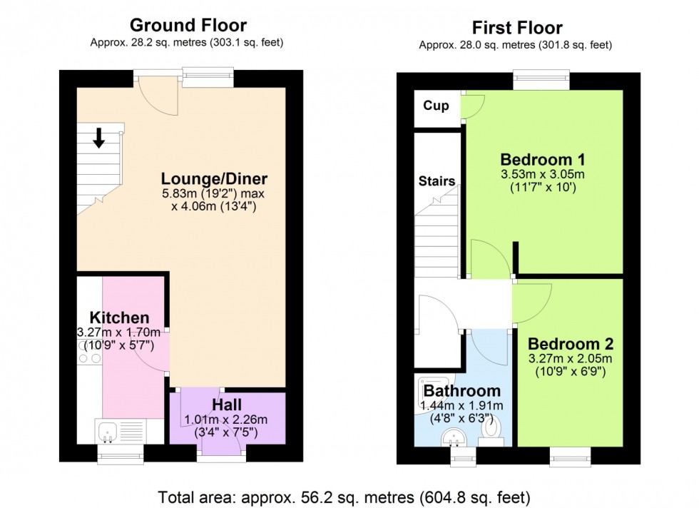 Floorplan for HEYWOOD DRIVE, STARCROSS