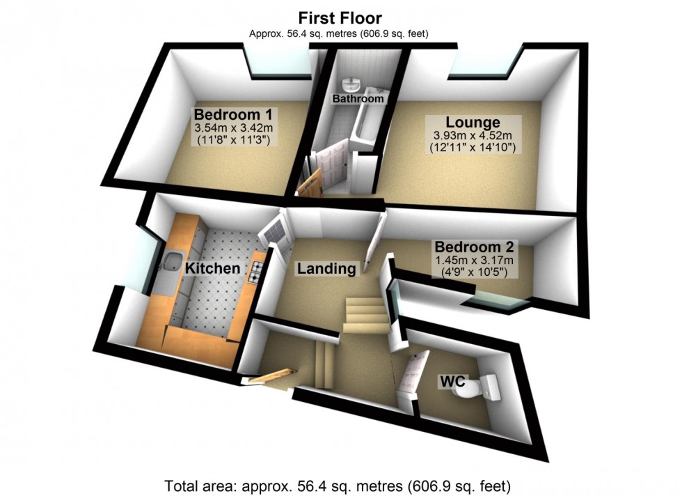 Floorplan for REGENT ST, DAWLISH