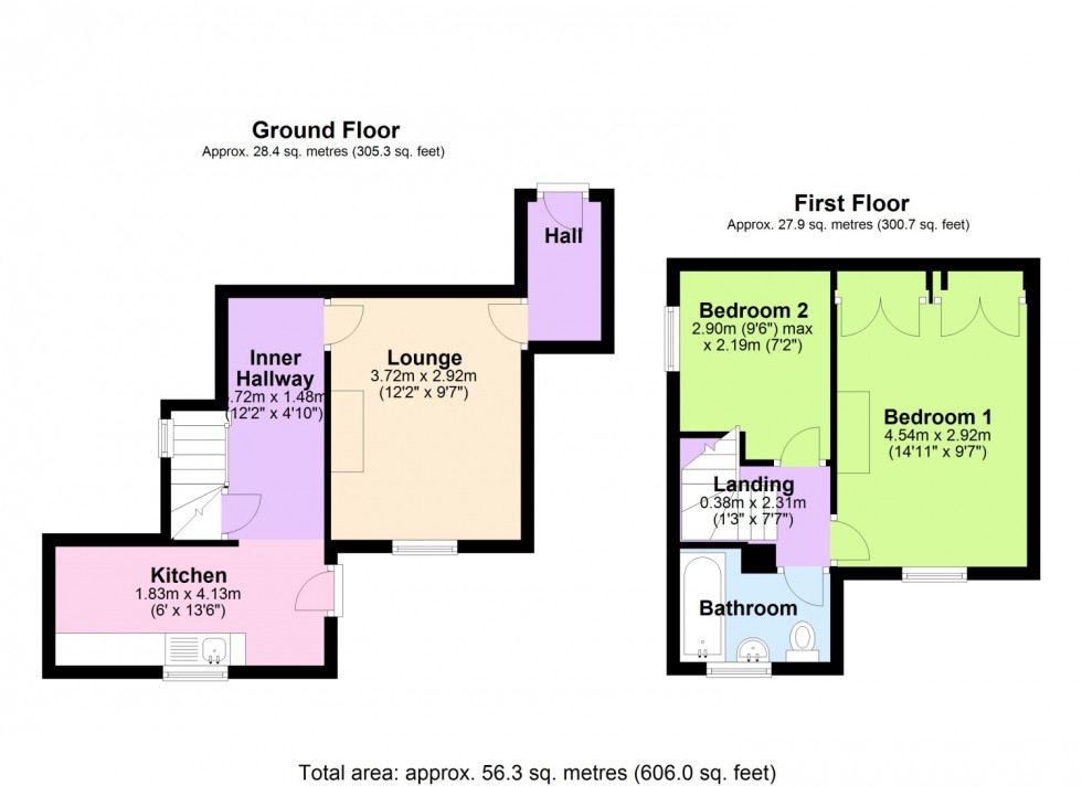 Floorplan for FORE STREET, BISHOPSTEIGNTON