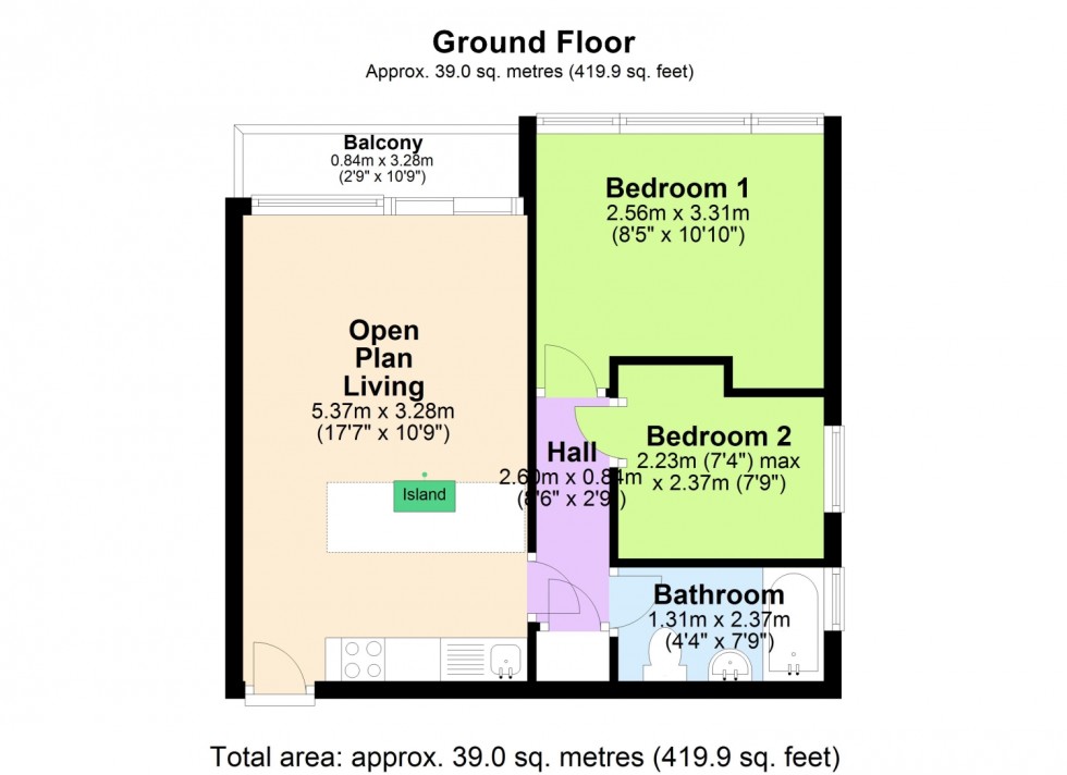 Floorplan for DEVONVIEW, DAWLISH WARREN