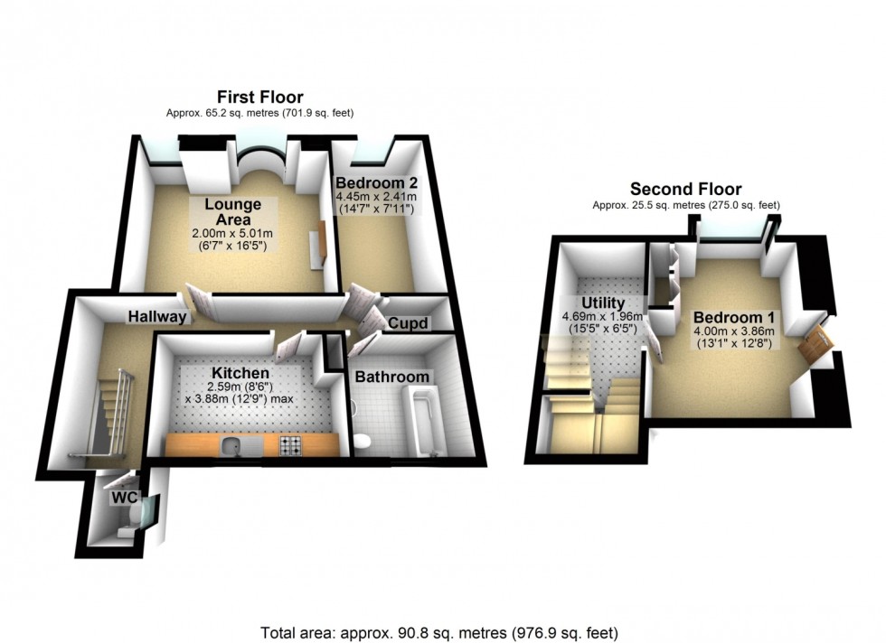 Floorplan for THE PENTHOUSE, THE STRAND, DAWLISH