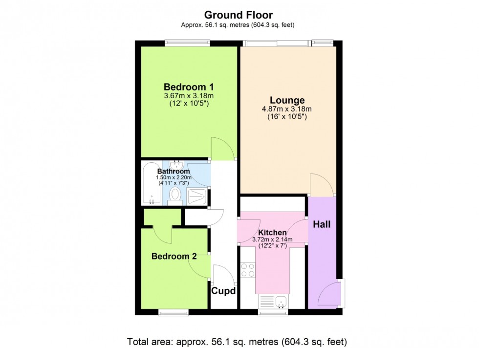 Floorplan for PROSPECT HOUSE, EAST CLIFF ROAD, DAWLISH