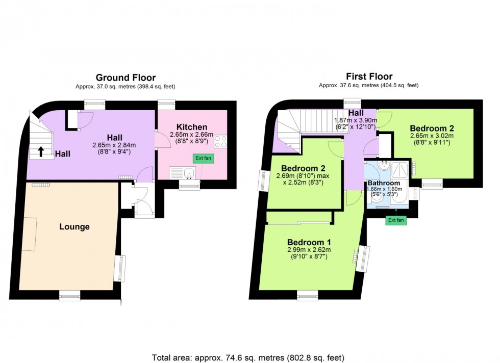 Floorplan for CLEVELAND PLACE, DAWLISH, DEVON