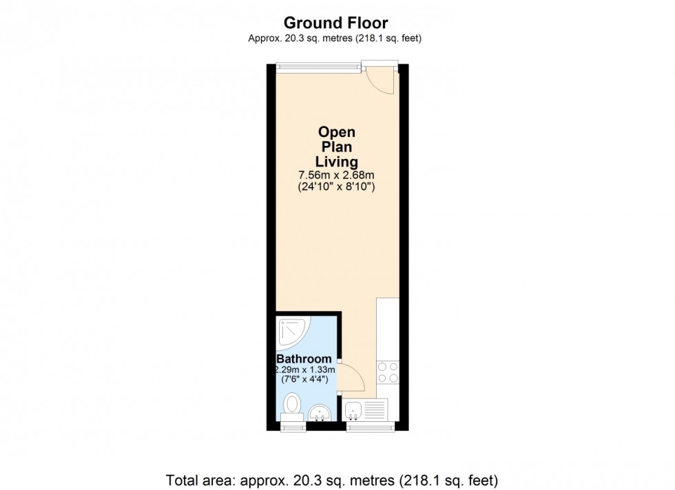 Floorplan for GOLDEN ACRE, DAWLISH WARREN